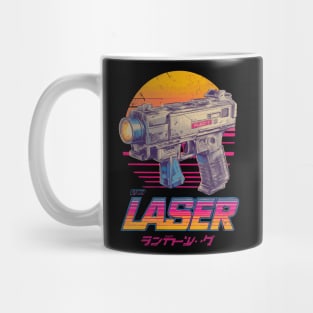 Retro Laser Gun with Japanese Text Mug